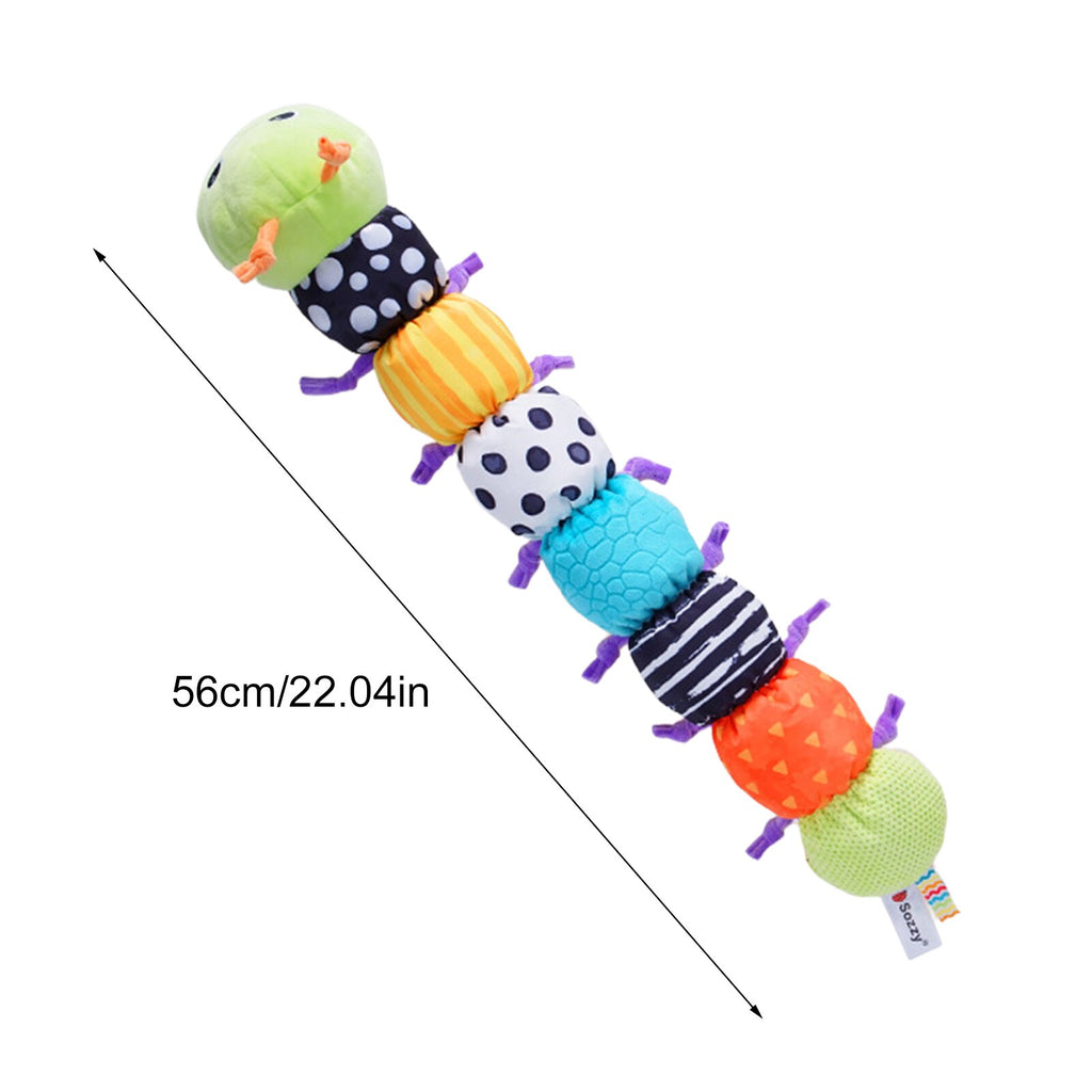 Multicolor Baby Toy Plush Caterpillar Rattle N1808