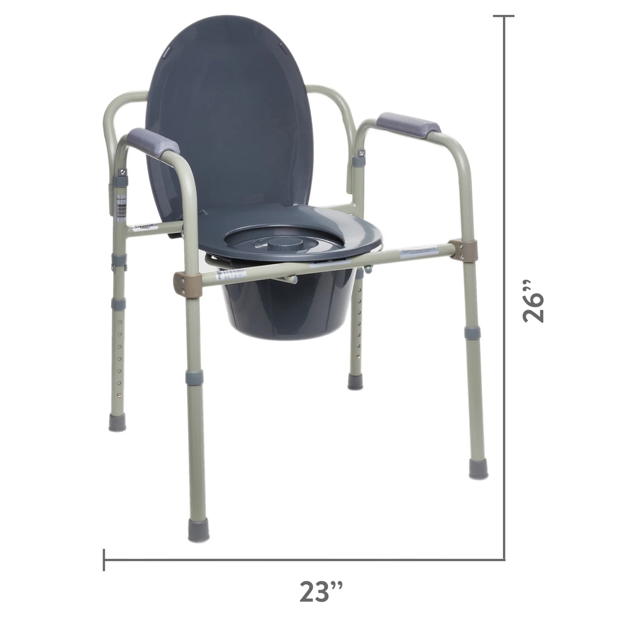 Steel Foldable Bedside Toilet Commode K4560