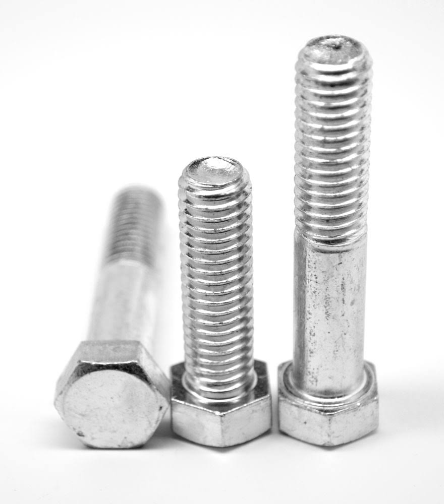 22 x 5 x 22 Grade 5 Coarse Thread Hex Cap Screw Zinc Plated Medium Carbon Steel L645615