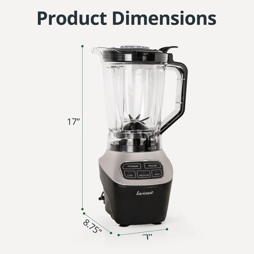 64oz Countertop and Personal Blender, 3 Speeds Pulse, Black F3623