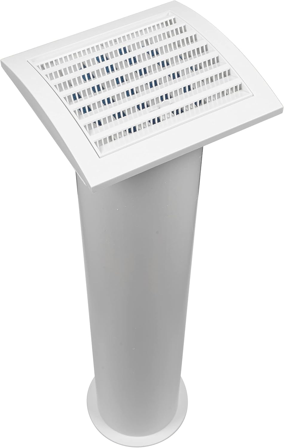 White Louvered Dryer Vent Hood with Pipe and Duct Connector, Pack of 2 X83013