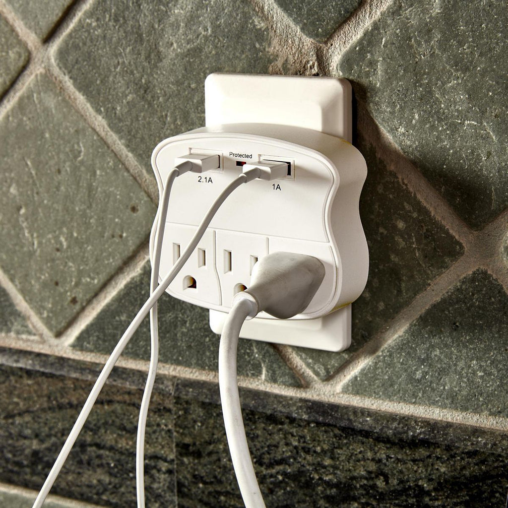 3-Outlet 2 USB Wall Adapter H621237