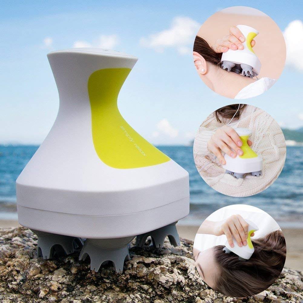 Portable Scalp Head Massager IPX7 Waterproof Rechargeable I54910