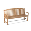 Grade A Teak 71in Bow-Back Bench W5841