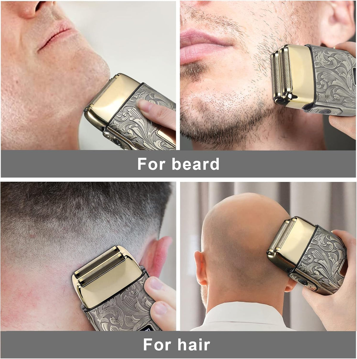 Beard Trimmer Electric Razor Cordless Hair Clippers 7 in 1 Beard Grooming Kit Q83453