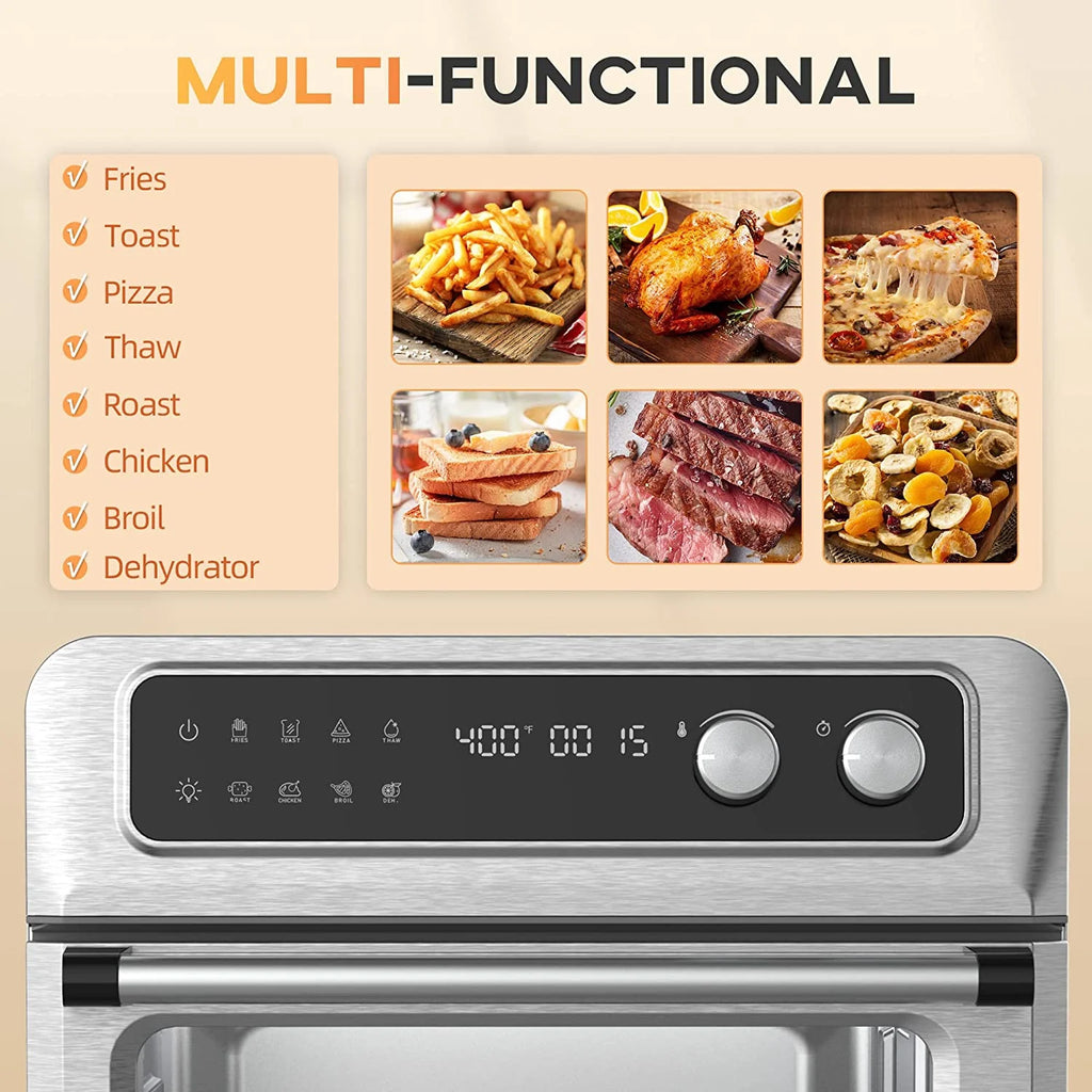 21QT 8-In-1 Stainless Steel Convection Countertop Oven P90730