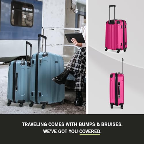 Teal 20-Inch Lightweight Hardshell Carry On Spinner Luggage N303978