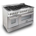 48 in. Gas Burner Electric Oven Stainless Steel Range F62976