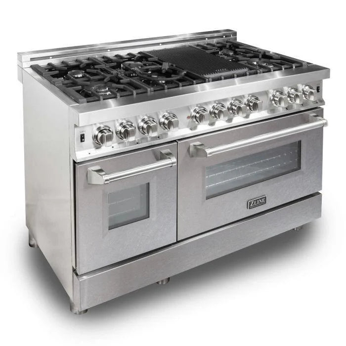 48 in. Gas Burner Electric Oven Stainless Steel Range F62976