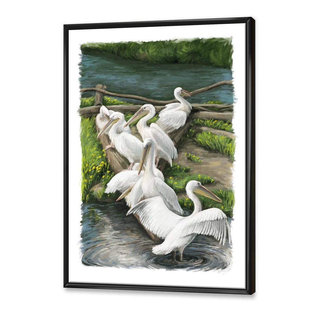 Framed Painting Canvas Art Print J364204