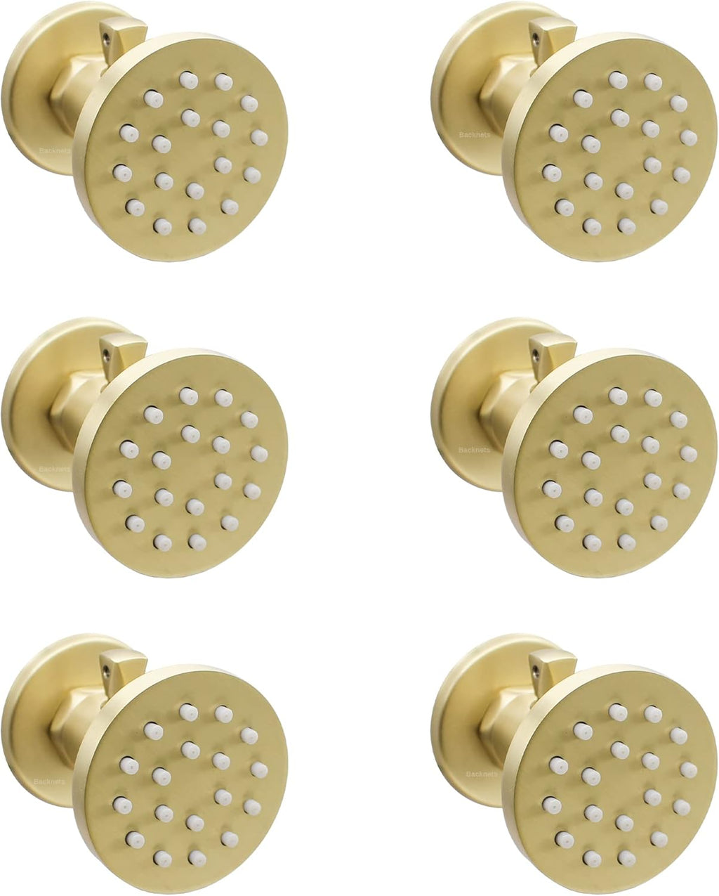 6 Pcs Oil Rubbed Bronze Solid Brass Shower Body Spray Nozzle L315