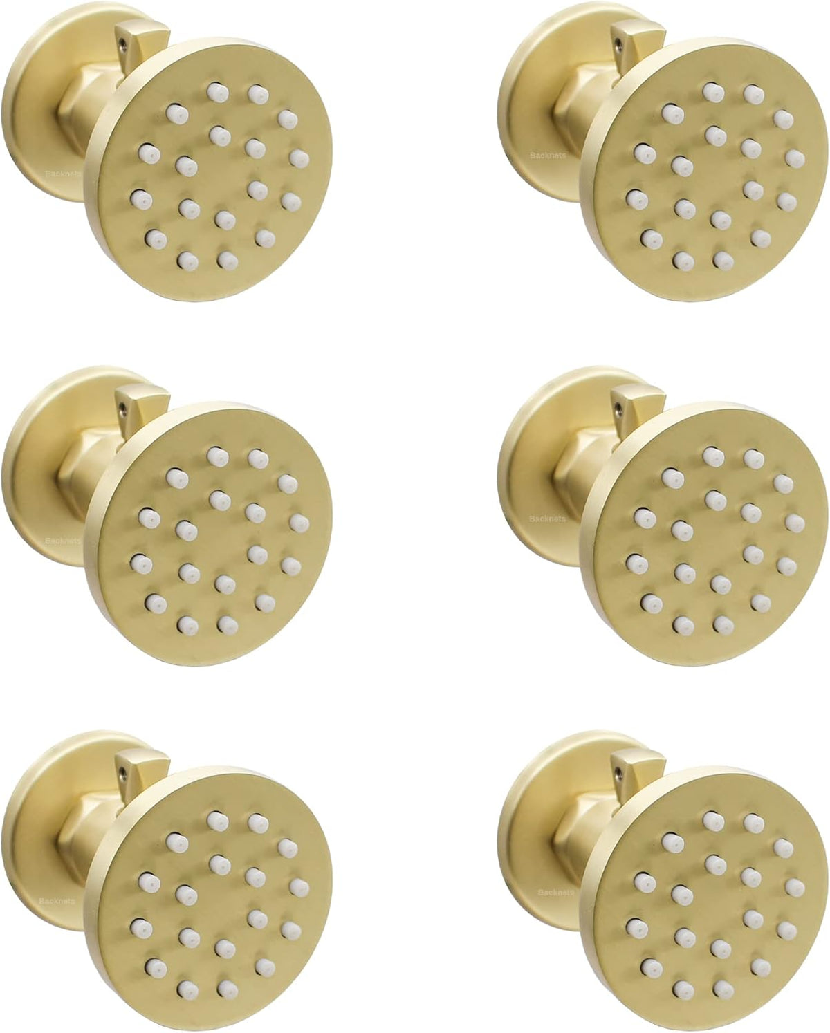 6 Pcs Oil Rubbed Bronze Solid Brass Shower Body Spray Nozzle L315