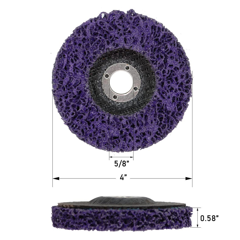 10 PCS 4" x 5/8" Strip Discs Strip Wheel P299