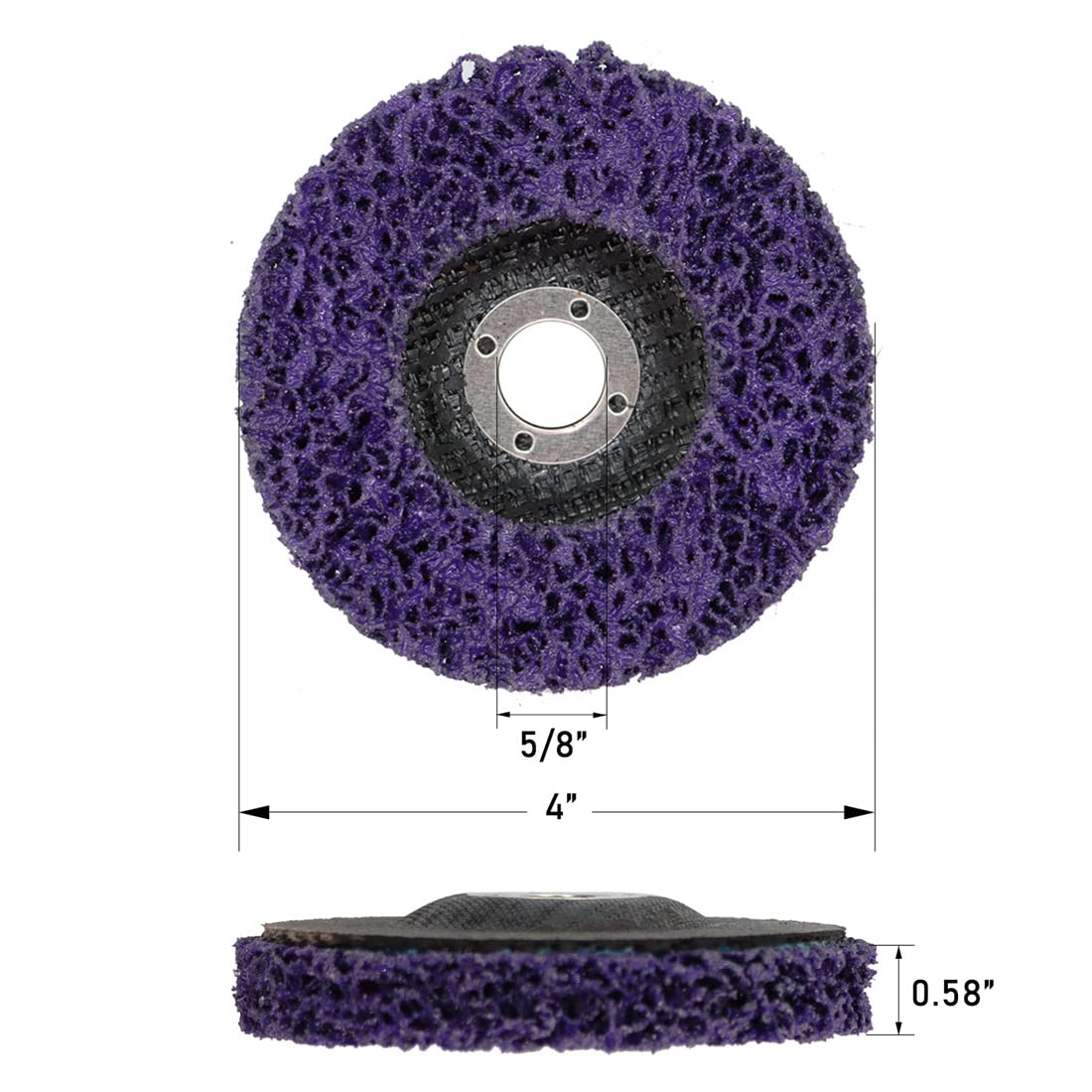 10 PCS 4" x 5/8" Strip Discs Strip Wheel P299
