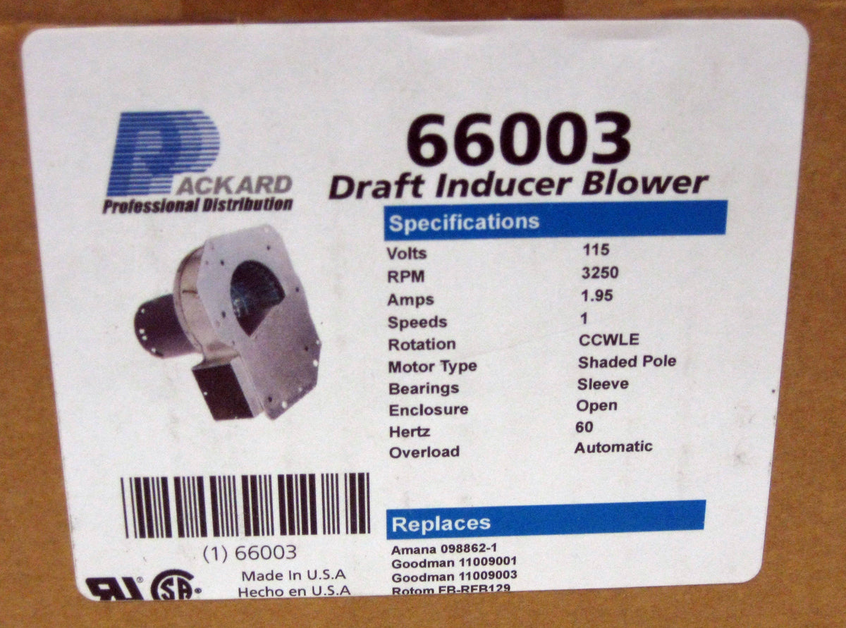 Draft Inducer Blower C73910