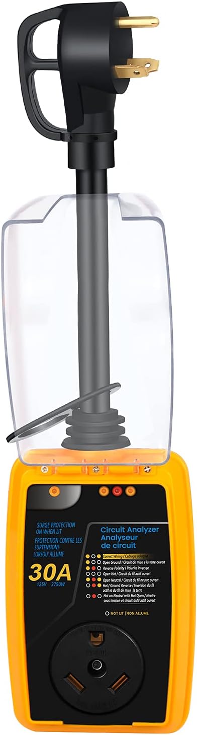 30 amp RV Surge Protector with Waterproof Cover I90014