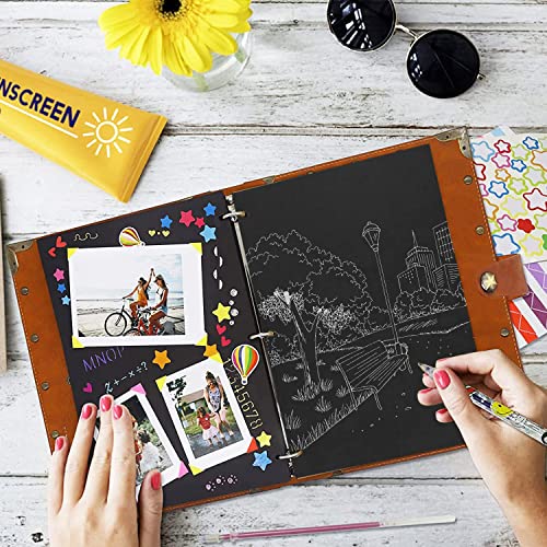 Leather Scrapbook Album 10.8"x8.6" 60 Pages P15074