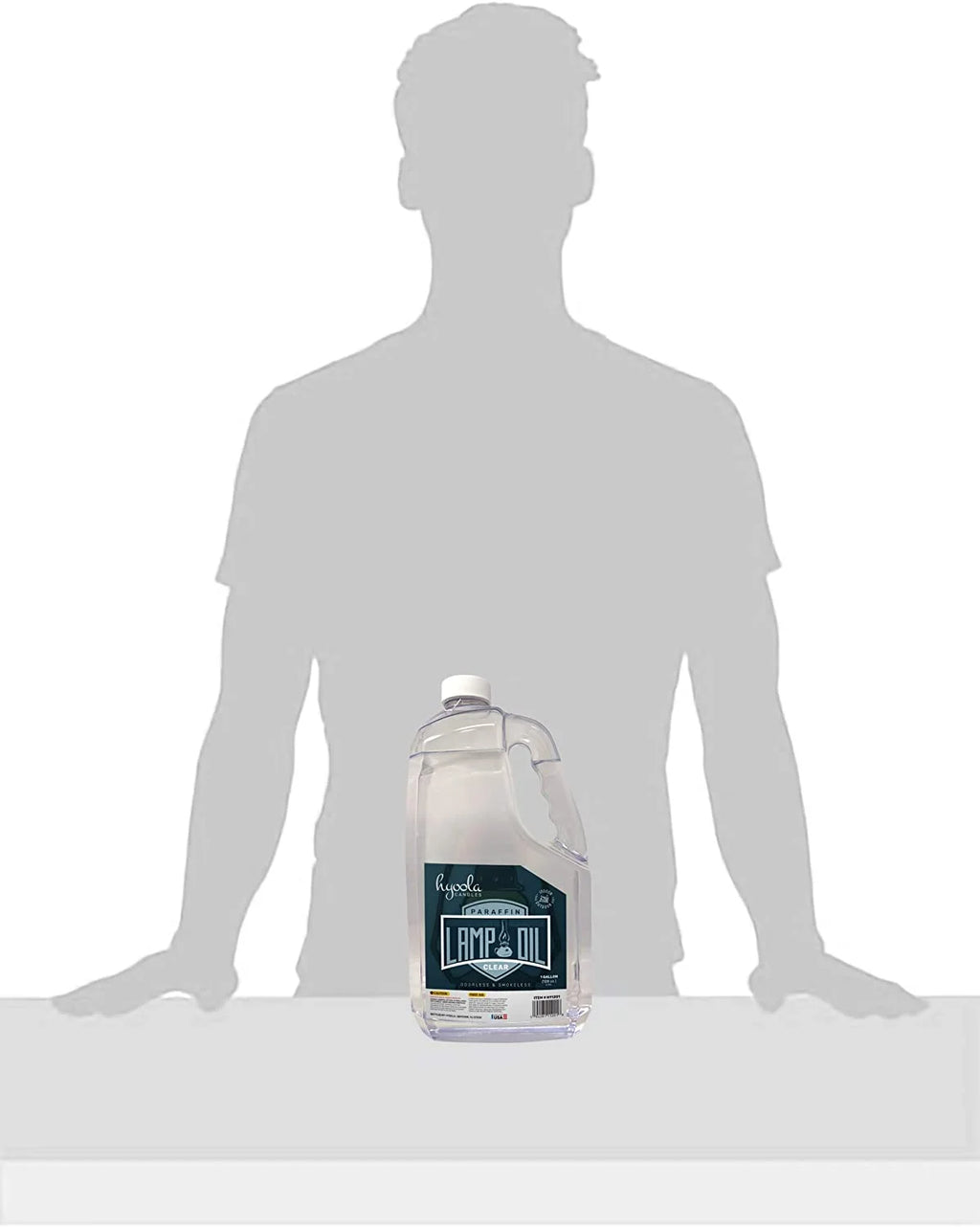 Clean Smokeless Liquid Paraffin Lamp Oil, Clear, 1 Gallon P943