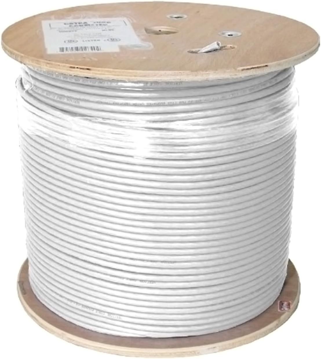 Cat6A UTP 23AWG Solid Bare Copper 1000ft Ethernet Cable, Blue Q3859