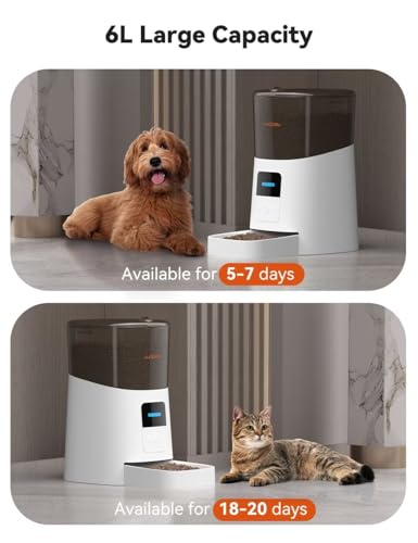 6L Automatic Cat Feeder with WiFi and APP Control J9421