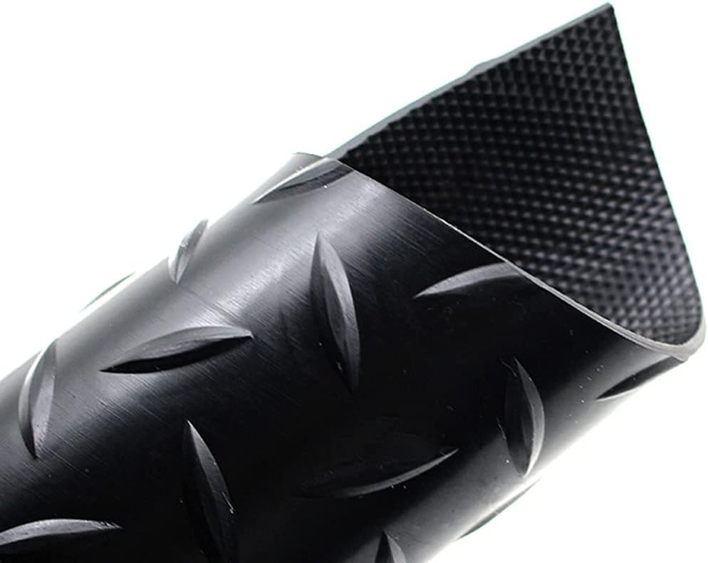 Black 5x10 Ft Diamond Plate Rubber Floor Mat O218801