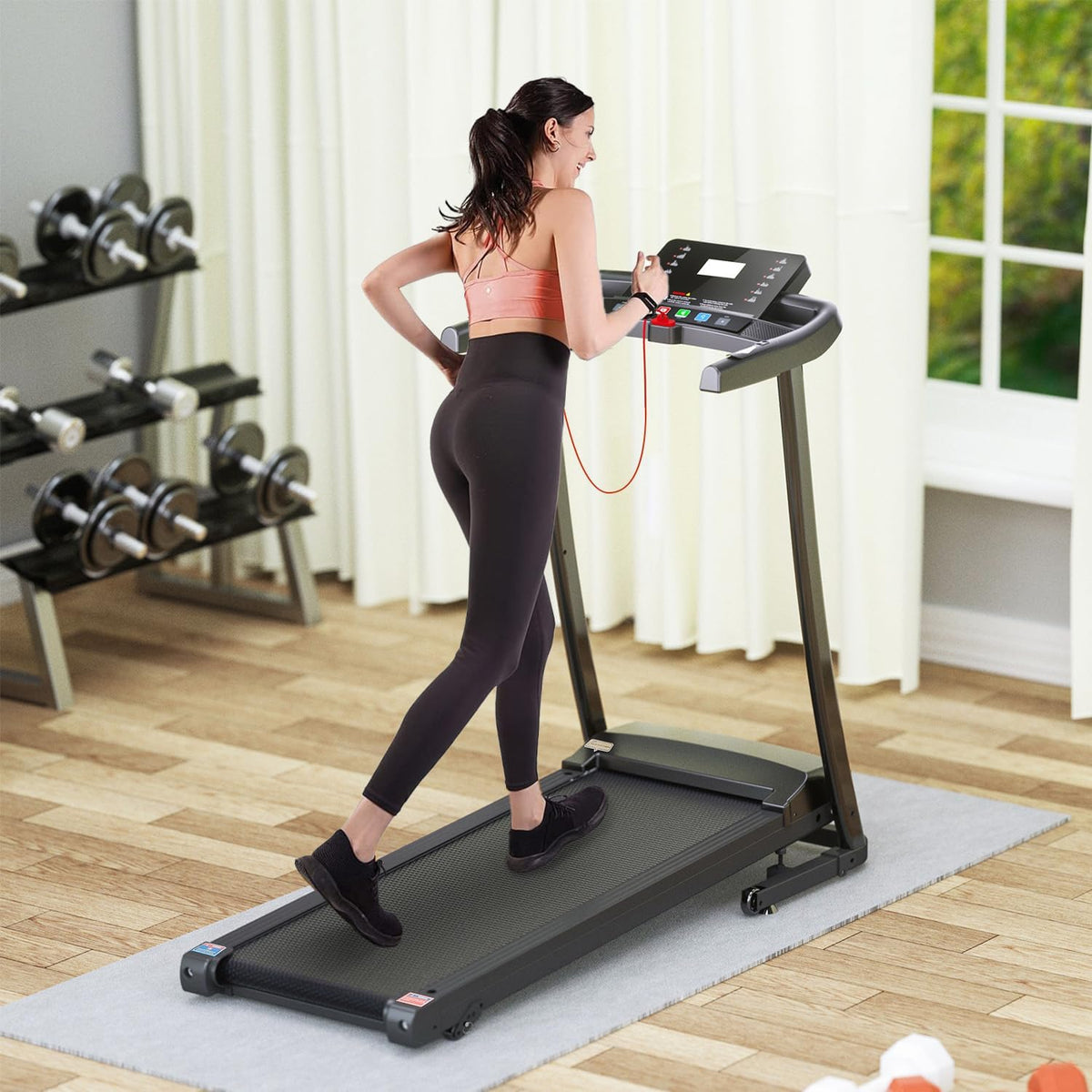 2.5 HP Folding Treadmill with 3-Speed Incline Adjustment S182454