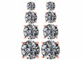 Set of 4 Pairs Stud Earrings Sterling Silver Rose Gold Plated M48103