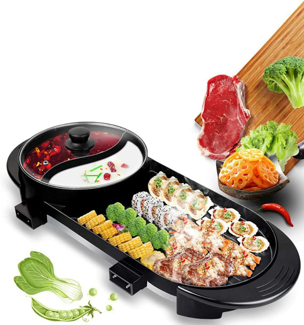 2 In 1 Electric Non-Stick Grill Cooker M5168