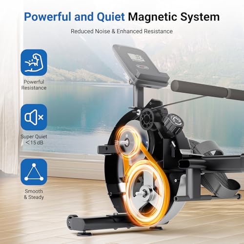 Magnetic Rowing Machine 350 LBS 16 Levels A308