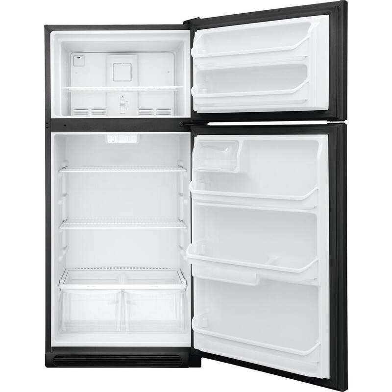 Black Top Freezer Refrigerator Q662