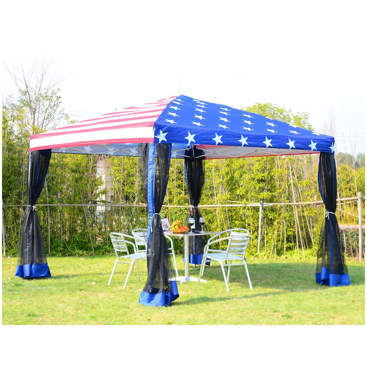 10 x 10 Pop-Up Canopy Tent with Mesh Walls B519801