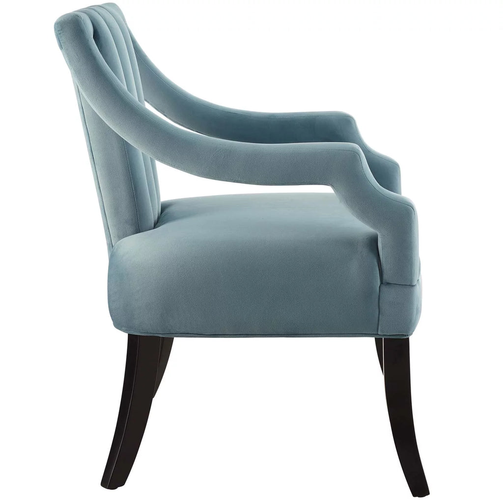 Light Blue Performance Velvet Accent Chair Set of 2 P596129