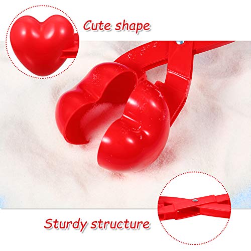 Heart Snowball Maker with Handle Plastic J745