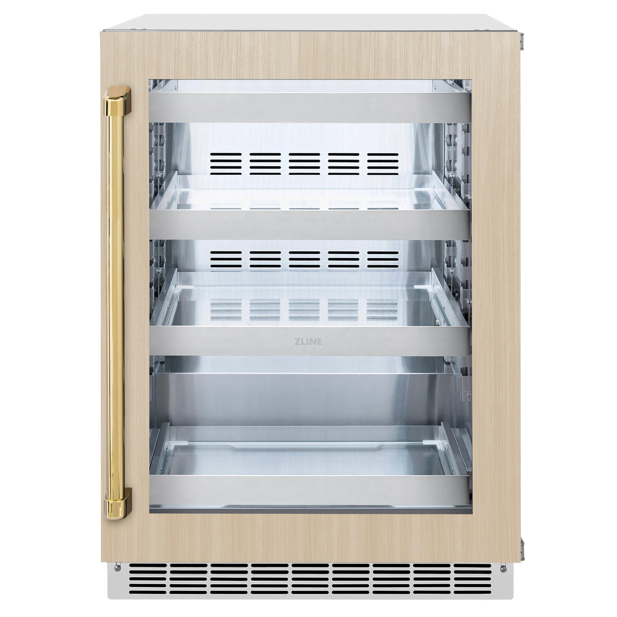 24 Can Beverage Fridge with Glass Door F412