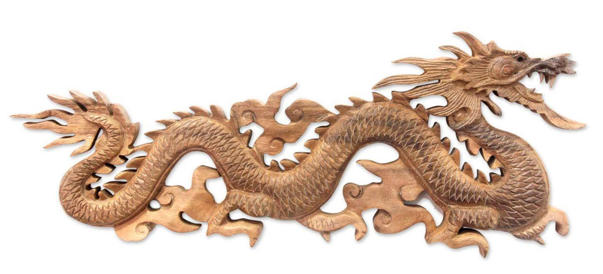 Handmade Suar Wood Relief Panel Wall Decor R86325
