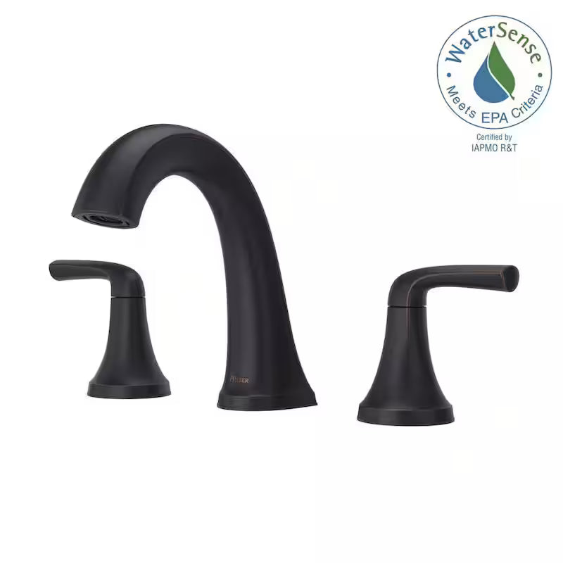 8 in. Widespread Double Handle Bathroom Faucet in Tuscan Bronze (2-Pack) B9606
