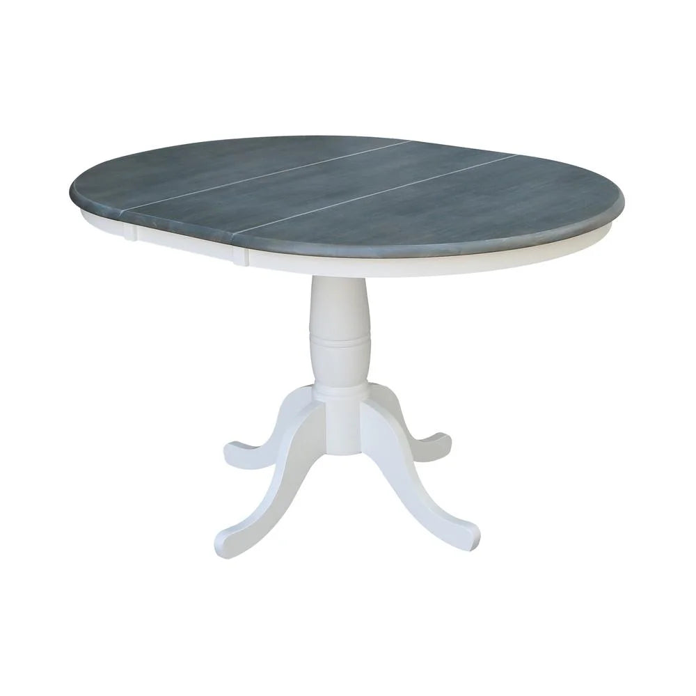 36" Wood Round Table with 12" Leaf V3242