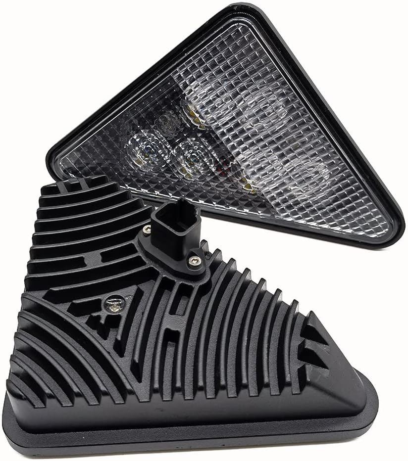 LED Headlight Assembly Kit, Triangle LED Work Light, 12V 30W Flood, Pack of 2 L358850