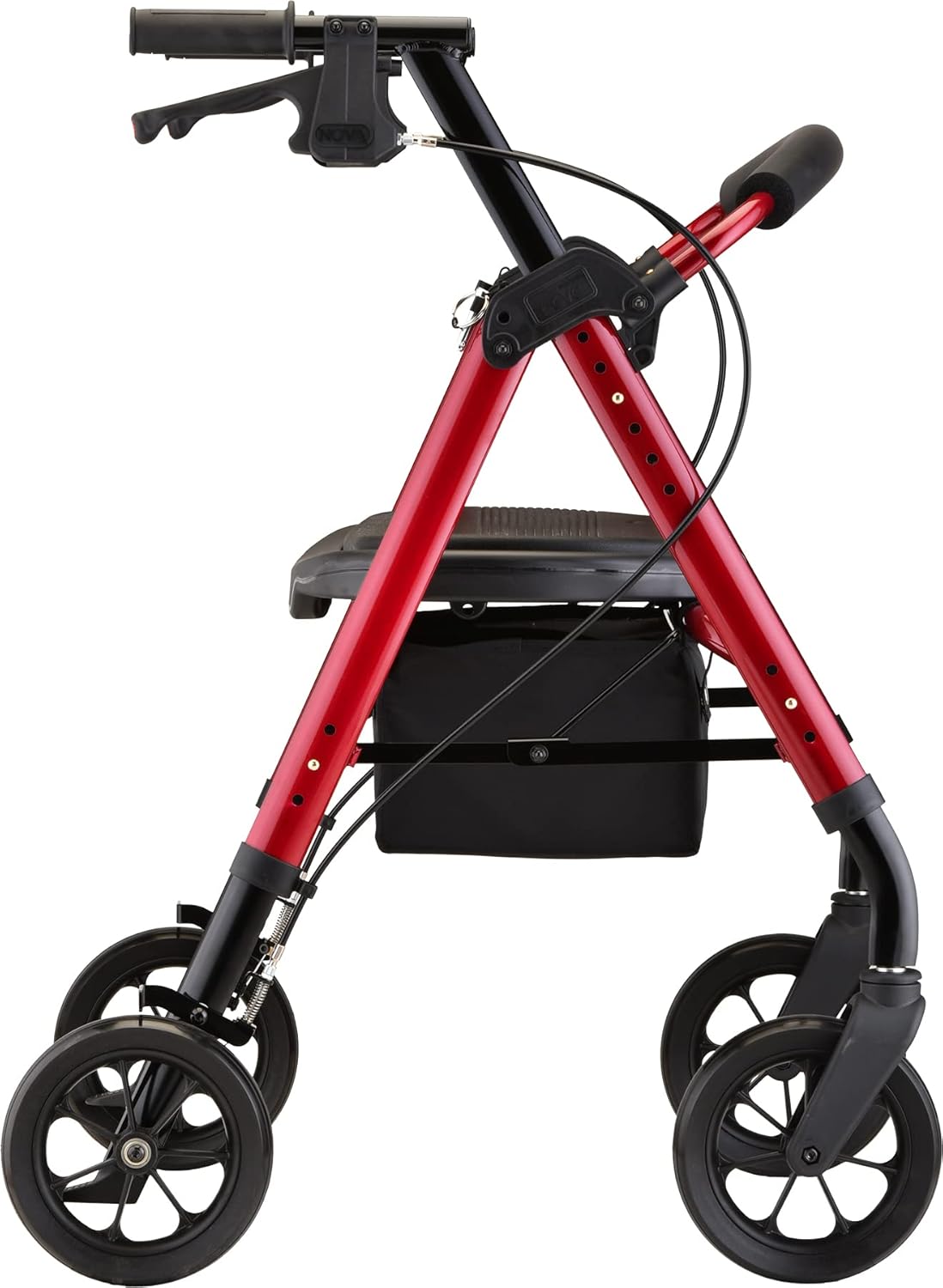 Red Heavy Duty Extra-Wide Rollator F296
