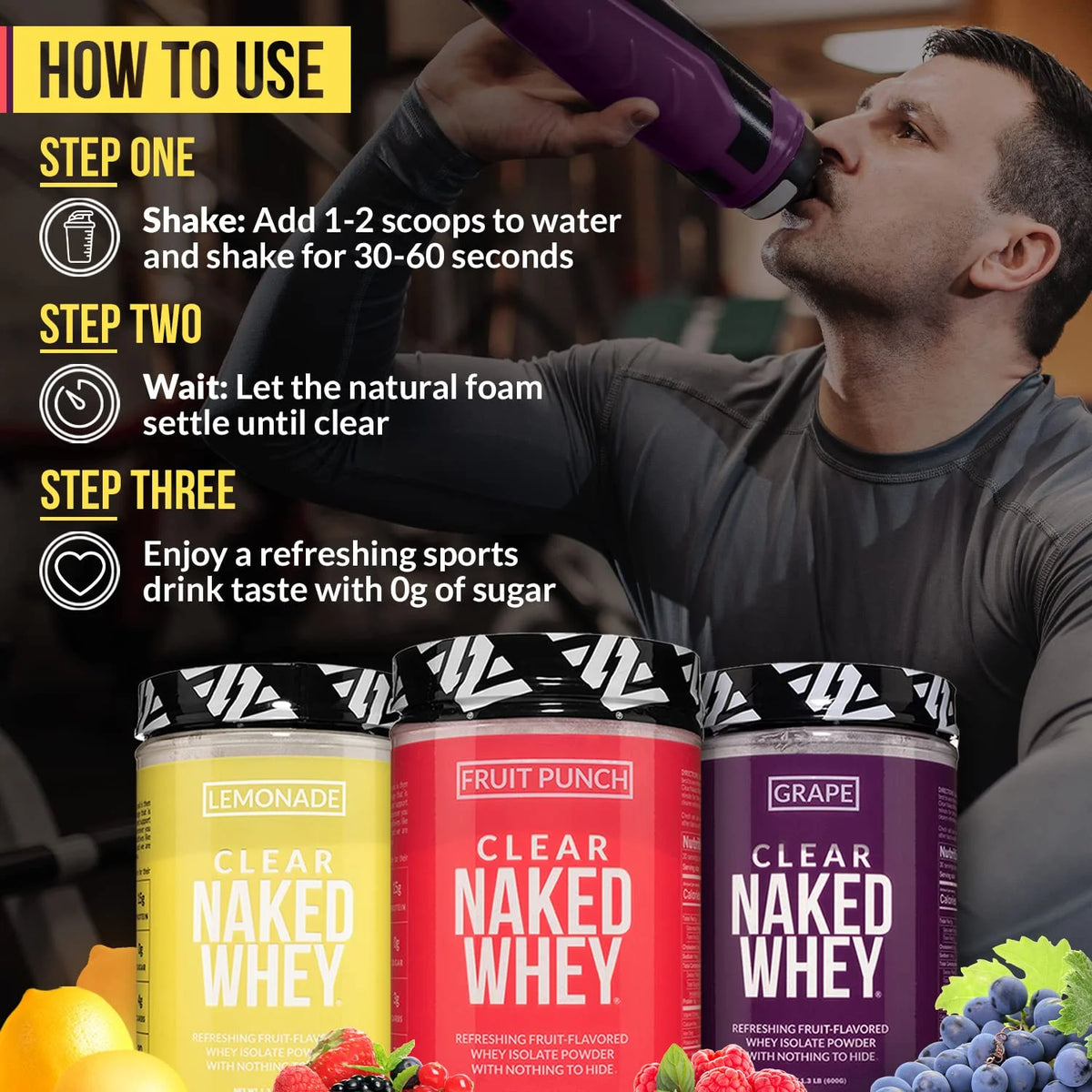 Fruit Punch Whey Protein Isolate, 30 Servings E32580
