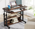 Mobile Height Adjustable Desk with Wireless Charging Station X451780