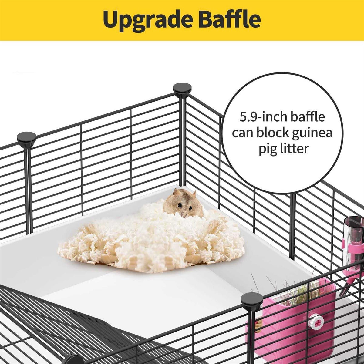 Guinea Pig Cage with Waterproof Plastic Bottom G43293
