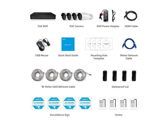 8CH 5MP PoE Security Camera System K16131