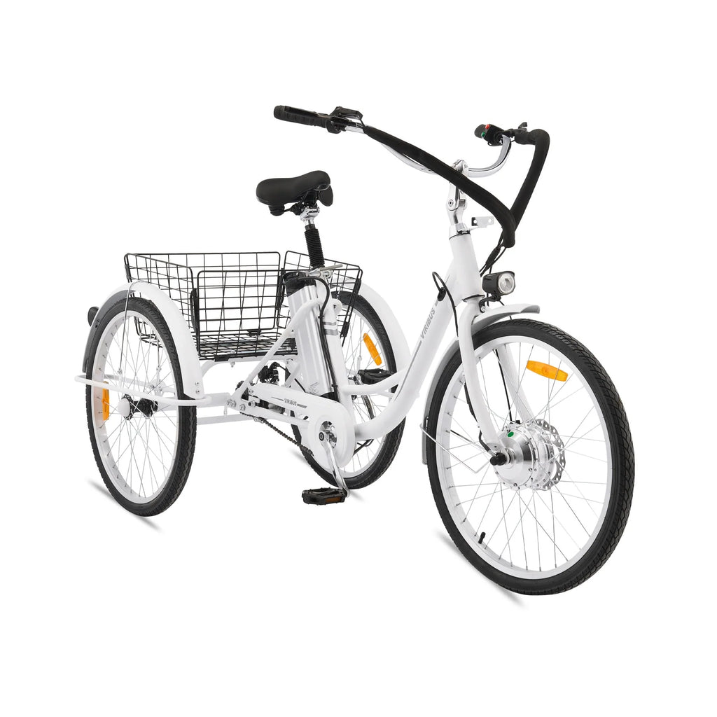 Electric Tricycle 350W with Basket 36V 10Ah Cream C15329