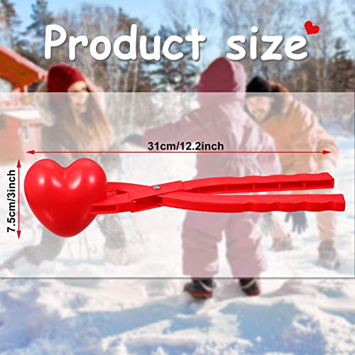 Heart Snowball Maker with Handle Plastic J745