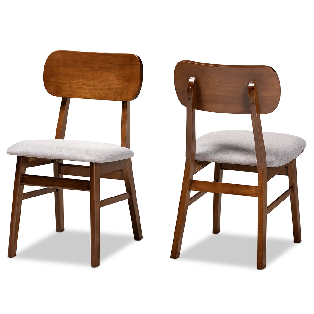 Grey Dining Chair Set of 2 L269