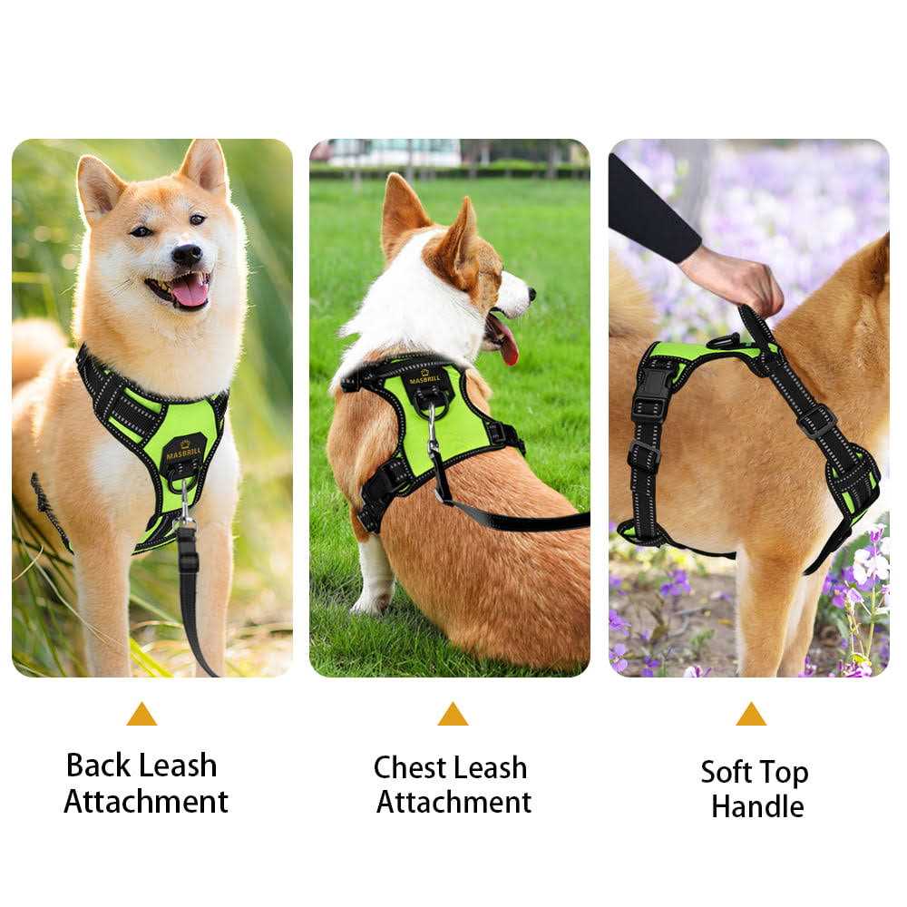 Reflective No Pull Dog Harness With Handle V874