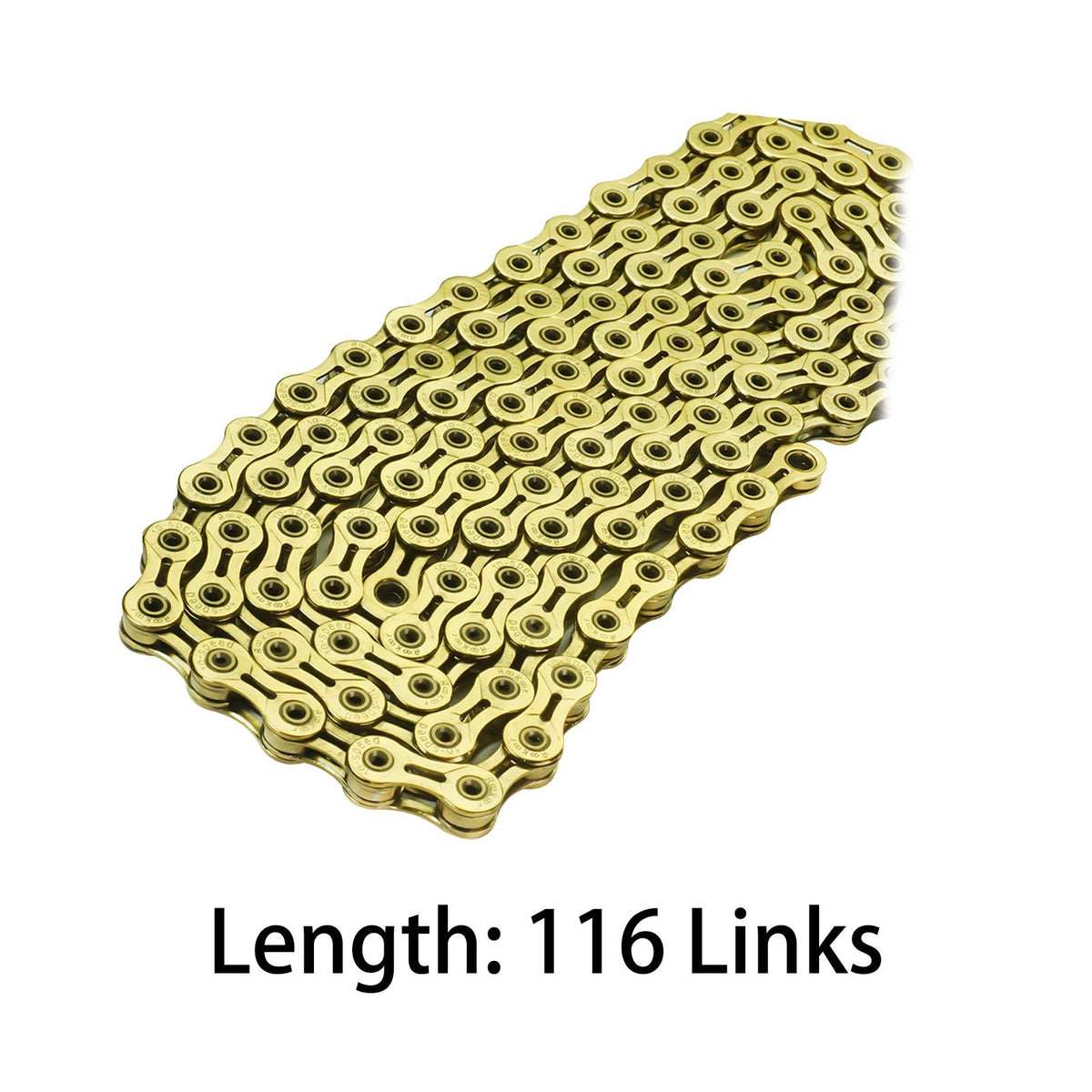 Yellow 116 Links Bicycle Chain T806