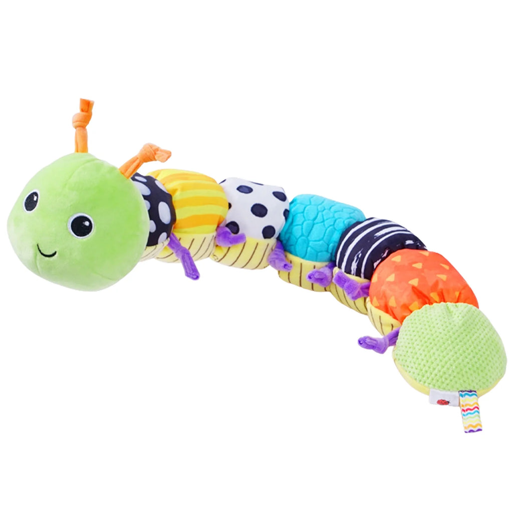 Multicolor Baby Toy Plush Caterpillar Rattle N1808