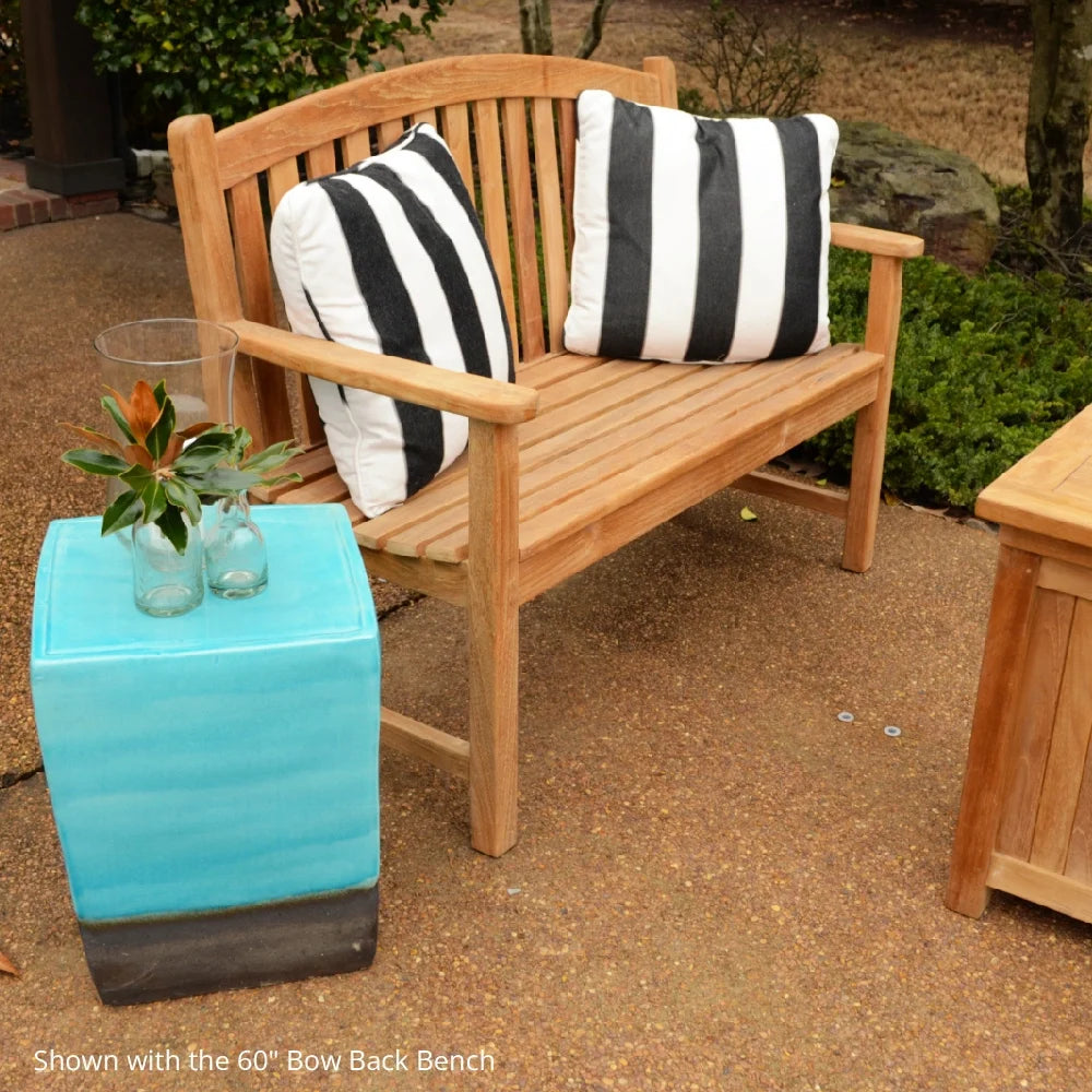 Grade A Teak 71in Bow-Back Bench W5841